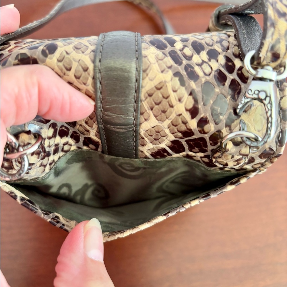 Brighton Python Mini Nolita Organizer Crossbody B… - image 6